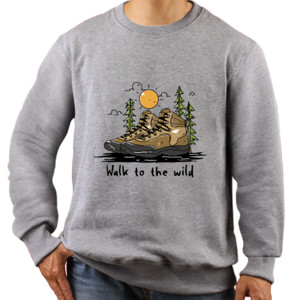 Jaket Sweater Walk to the wild