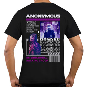 Kaos  Anonymous Streetwear Red Mango V-Neck