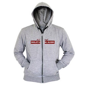 Hoodie Zipper Sholat Itu Tiang Agama