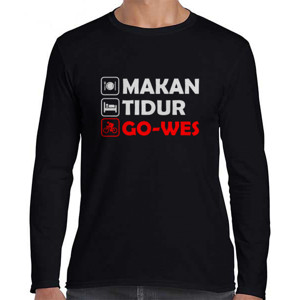 Kaos Sepeda Makan Tidur Gowes