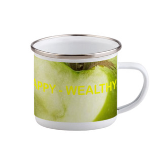 Mug Enamel MUG ENAMEL PREMIUM GAMBAR APEL