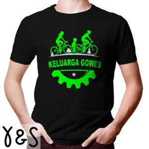 Kaos Kaos Sepeda Keluarga Gowes