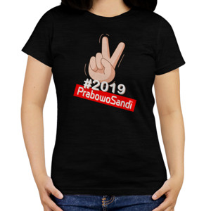 Kaos Tagar/Hashtag 2019 Prabowo Sandi (Depan)