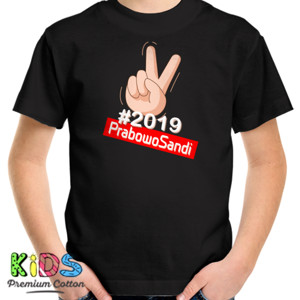 Kaos Tagar/Hashtag 2019 Prabowo Sandi (Depan)