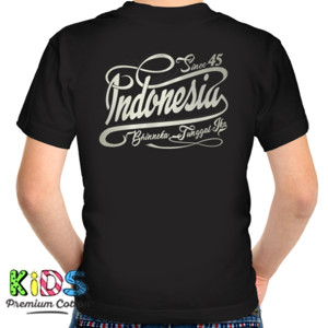 Kaos INDONESIA SINCE 45 back print