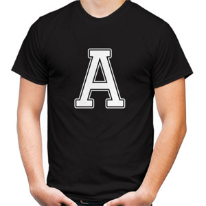 Kaos Kaos Hitam Huruf A Keren