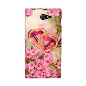 mauri-love couple flower Pink Casing HP