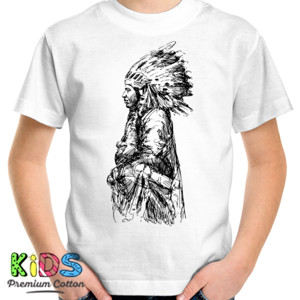 Kaos Native American - Indian Sketch