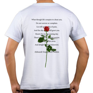 Kaos  Red Rose Flower T-Shirt