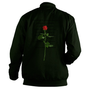 Jaket Bomber Red Rose Flower T-Shirt