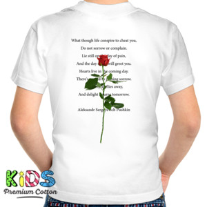 Kaos Red Rose Flower T-Shirt
