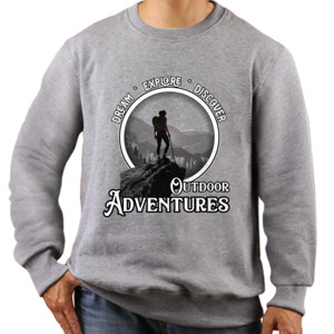 Jaket Sweater Outdoor Adventures Monochrome 002