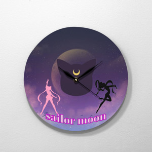 Jam Dinding Jam Purple sailor moon