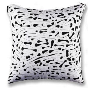 Bantal Motif Splotch Abstrak 2