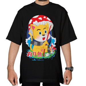 Kaos Oversize Kaos Kucing Pecinta Mancing