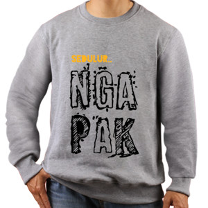 Jaket Sweater Kaos Sedulur Ngapak Kenepak Cingire