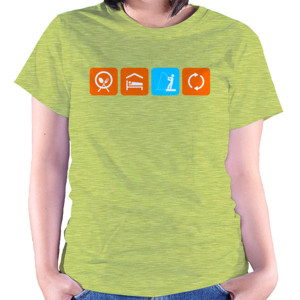 Kaos Eat Sleep Fishing Repeat