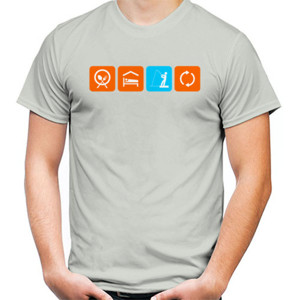 Kaos Eat Sleep Fishing Repeat