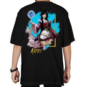Kaos Oversize Ahri League of Legends (Back)