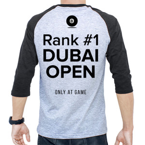 Kaos Raglan Rank #1 Dubai Open_Only at Game