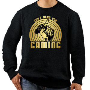 Jaket Sweater can't hear you im gaming