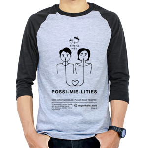 Kaos Raglan POSSIMIELITIES BLACK