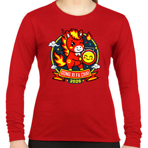 Kaos Gong Xi Fa Chai 2026 – Fire Horse Lucky T-Shirt