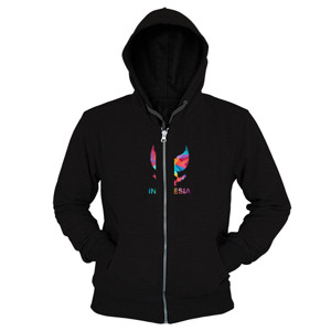 Hoodie Zipper Garuda Indonesia t-shirt - HITAM