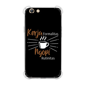 Casing HP Kerja Formalitas Ngopi Rutinitas