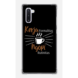 Casing HP Kerja Formalitas Ngopi Rutinitas