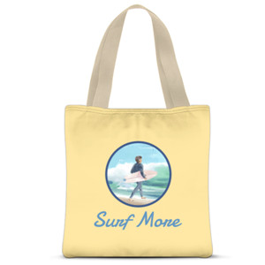 Tas Tote Fullprint Tote Bag Surf Theme