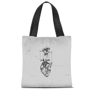 Tas Tote Fullprint Heart & Brain