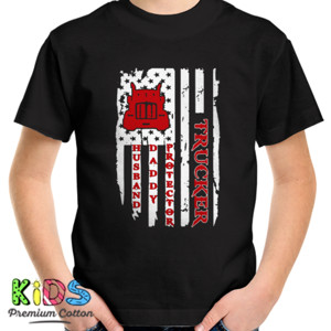 Kaos Trucker Husband Daddy Protector American Flag - 2