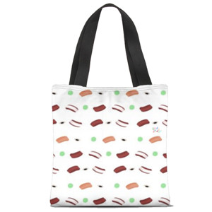 Tas Tote Fullprint just a sashimi