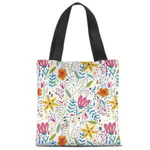 Tas Tote Fullprint Tas Motif Bunga Kode 002