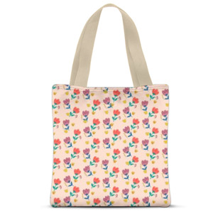 Tas Tote Fullprint Flower