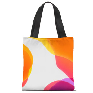 Tas Tote Fullprint Abstrak orange 