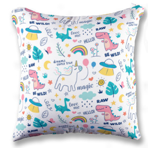 Bantal Dinosaurus dan unicorn