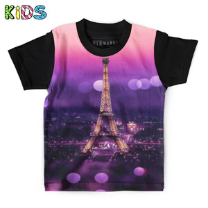 Kaos Anak Full-Print Malam Di Paris