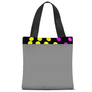 Tas Tote Fullprint Lingkaran yang bervariasi 