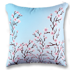 Bantal sakura blue