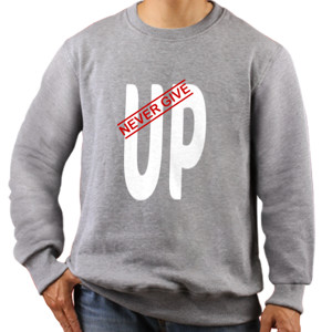 Jaket Sweater Never give up