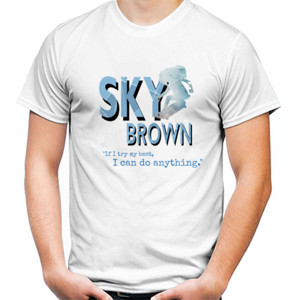 Kaos Sky Brown Little Girl Skateboarder's Quote