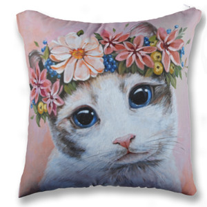 Bantal Cat Wreath 03