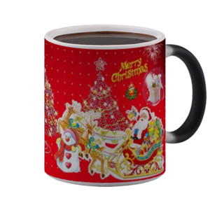 Mug Bunglon Santa Red Christmas