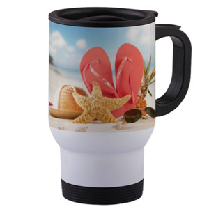Travel Mug Summer Beach Slipper