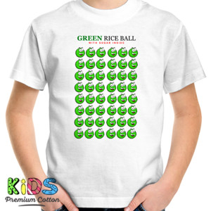 Kaos GREEN RICE BALL WITH SUGAR INSIDE