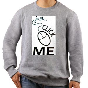 Jaket Sweater Just Click Me