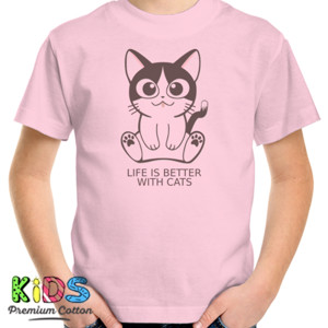 Kaos LIFE IS BETTER WITH CATS