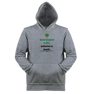 Jaket Hoodie Slogan Lingkungan Hidup